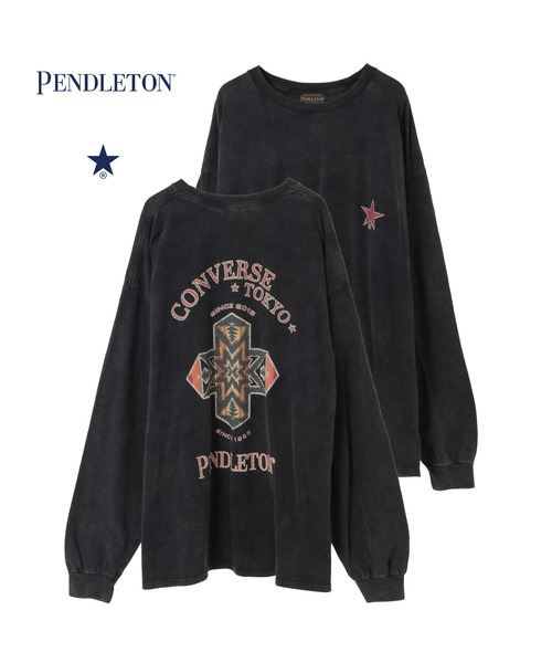 PENDLETON(ペンドルトン)の「【PENDLETON】BACK PRINT LONGSLEEVE TEE(Tシャツ/カットソー・レディース・ピンク/杢グレー/ブラック・SMALL/MEDIUM)」の2枚目の写真