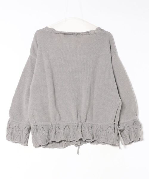 VIBGYOR（ヴィブジョー）の「【LAMPOON】ポンポンニットカーディガン（カーディガン/ボレロ・レディース・グレー/アイボリー・FREE）」の11枚目の写真