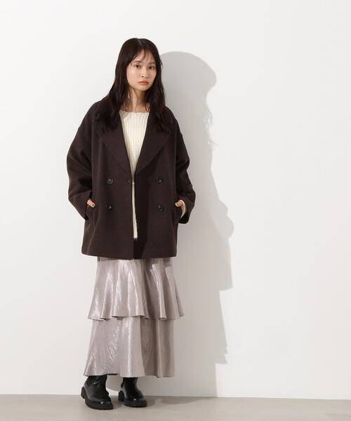 N.（N. Natural Beauty Basic）（エヌエヌナチュラルビューティーベーシック）の「ミドルＰコート（ピーコート・レディース・イエロー系その他/クリーム/ブラウン・MEDIUM/SMALL）」の19枚目の写真