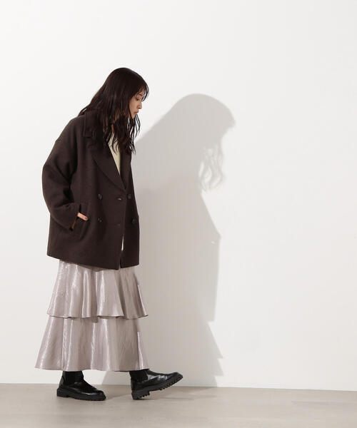 N.（N. Natural Beauty Basic）（エヌエヌナチュラルビューティーベーシック）の「ミドルＰコート（ピーコート・レディース・イエロー系その他/クリーム/ブラウン・MEDIUM/SMALL）」の20枚目の写真