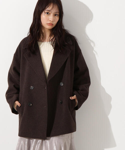 N.（N. Natural Beauty Basic）（エヌエヌナチュラルビューティーベーシック）の「ミドルＰコート（ピーコート・レディース・イエロー系その他/クリーム/ブラウン・MEDIUM/SMALL）」の21枚目の写真