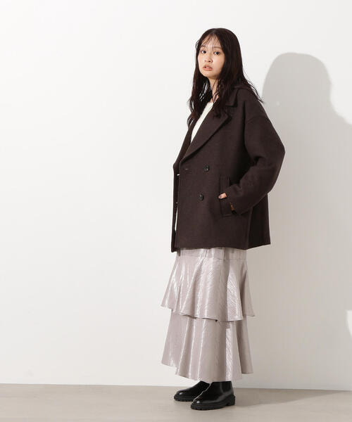 N.（N. Natural Beauty Basic）（エヌエヌナチュラルビューティーベーシック）の「ミドルＰコート（ピーコート・レディース・イエロー系その他/クリーム/ブラウン・MEDIUM/SMALL）」の22枚目の写真