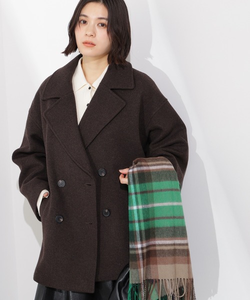 N.（N. Natural Beauty Basic）（エヌエヌナチュラルビューティーベーシック）の「ミドルＰコート（ピーコート・レディース・イエロー系その他/クリーム/ブラウン・MEDIUM/SMALL）」の11枚目の写真