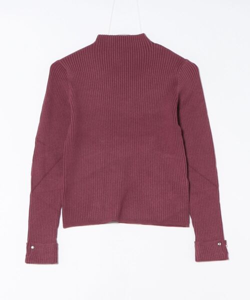 12Twelve Agenda（トゥエルブ　アジェンダ）の「ハイネック袖口ターンバックリブニットプルオーバー（ニット/セーター・レディース・ブルーグリーン/ブラック/ピンク/チャコールグレー/オフホワイト/サックスブルー/ミント・M/L）」の7枚目の写真