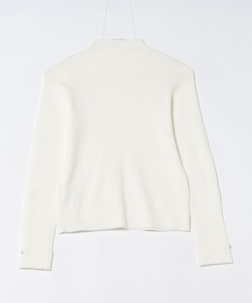 12Twelve Agenda（トゥエルブ　アジェンダ）の「ハイネック袖口ターンバックリブニットプルオーバー（ニット/セーター・レディース・ブルーグリーン/ブラック/ピンク/チャコールグレー/オフホワイト/サックスブルー/ミント・M/L）」の14枚目の写真