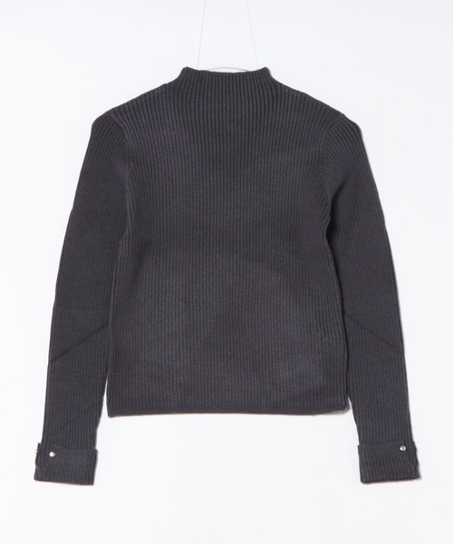 12Twelve Agenda（トゥエルブ　アジェンダ）の「ハイネック袖口ターンバックリブニットプルオーバー（ニット/セーター・レディース・ブルーグリーン/ブラック/ピンク/チャコールグレー/オフホワイト/サックスブルー/ミント・M/L）」の16枚目の写真