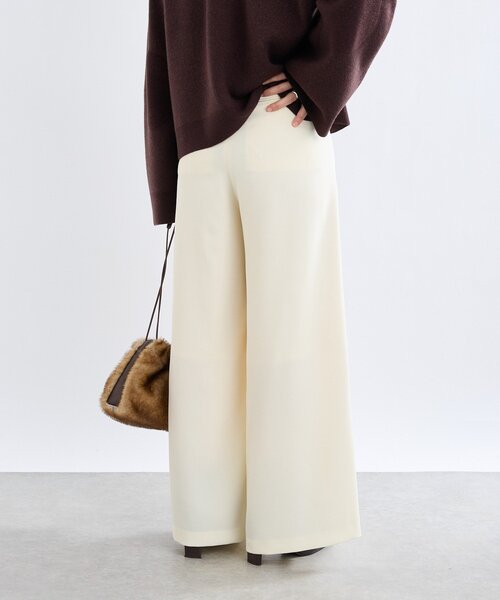 RIVE DROITE（リヴドロワ）の「【à Nice （ア ・ニース）】Twoolワイドパンツ（その他パンツ・レディース・ブラック/オフホワイト・38/36）」の20枚目の写真