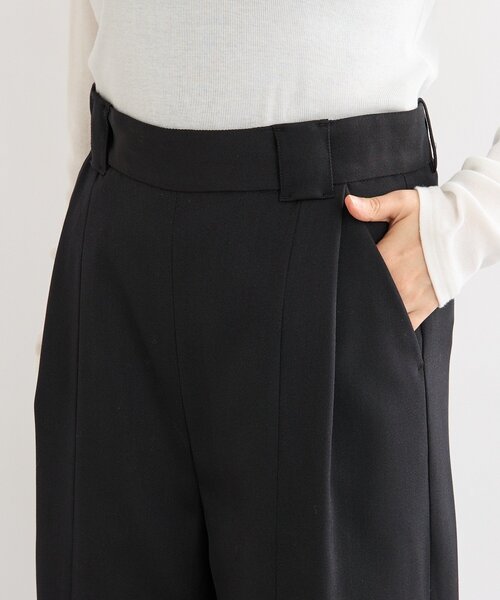 RIVE DROITE（リヴドロワ）の「【à Nice （ア ・ニース）】Twoolワイドパンツ（その他パンツ・レディース・ブラック/オフホワイト・38/36）」の8枚目の写真