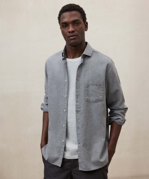 ECOALF(エコアルフ)の「FELIPE シャツ / FELIPE SHIRT MAN(シャツ/ブラウス・メンズ・グレー/ブルー系その他7・S/M/L)」の1枚目の写真