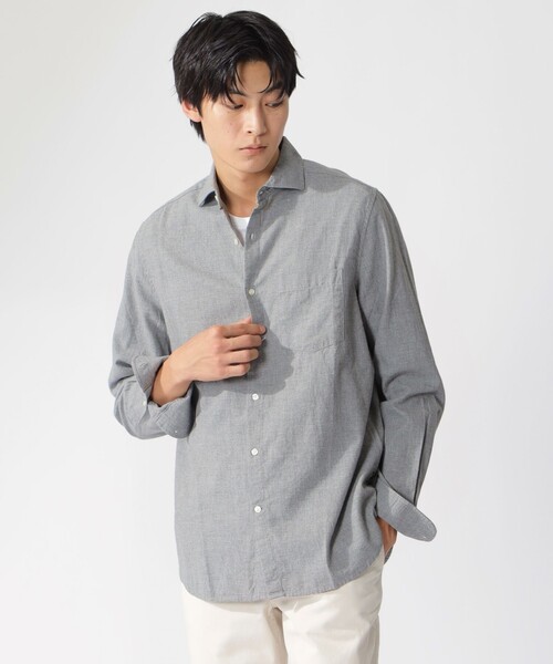 ECOALF(エコアルフ)の「FELIPE シャツ / FELIPE SHIRT MAN(シャツ/ブラウス・メンズ・グレー/ブルー系その他7・S/M/L)」の3枚目の写真