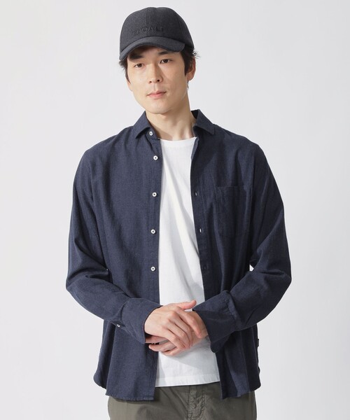 ECOALF(エコアルフ)の「FELIPE シャツ / FELIPE SHIRT MAN(シャツ/ブラウス・メンズ・グレー/ブルー系その他7・S/M/L)」の4枚目の写真
