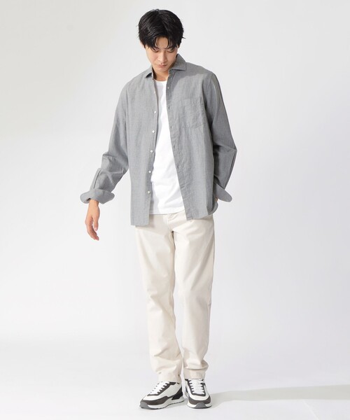 ECOALF(エコアルフ)の「FELIPE シャツ / FELIPE SHIRT MAN(シャツ/ブラウス・メンズ・グレー/ブルー系その他7・S/M/L)」の6枚目の写真