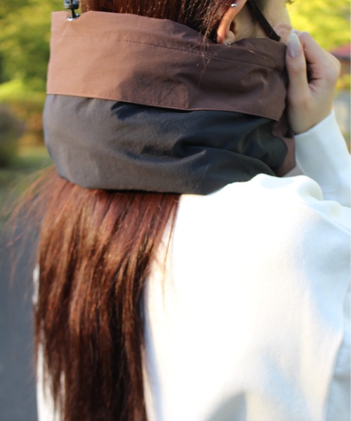 GERRY(ジェリー)の「【GERRY/ジェリー】2WAYフードネックウォーマー(撥水加工)(ネックウォーマー/スヌード・レディース・チャコールグレー/ブラック/ダークブラウン・FREE)」の19枚目の写真