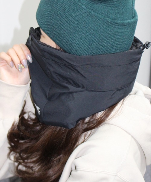 GERRY(ジェリー)の「【GERRY/ジェリー】2WAYフードネックウォーマー(撥水加工)(ネックウォーマー/スヌード・レディース・チャコールグレー/ブラック/ダークブラウン・FREE)」の4枚目の写真
