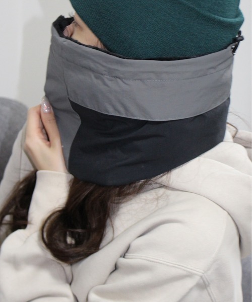 GERRY(ジェリー)の「【GERRY/ジェリー】2WAYフードネックウォーマー(撥水加工)(ネックウォーマー/スヌード・レディース・チャコールグレー/ブラック/ダークブラウン・FREE)」の7枚目の写真