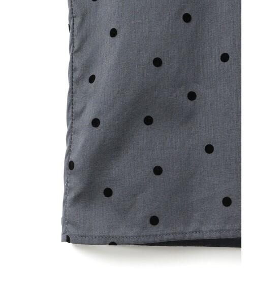 mizuiroind（ミズイロインド）の「mizuiro ind フロッキードットプリントシャツ（シャツ/ブラウス・レディース・オフホワイト/ネイビー/アイボリー/ブラック・FREE）」の20枚目の写真