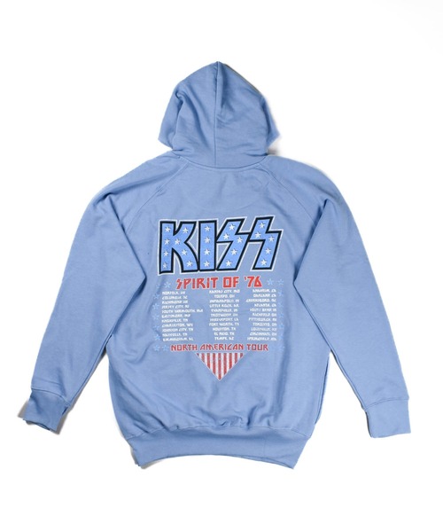 ROCK-OFF(ロックオフ)の「【ROCK-OFF】【AW】KISS AMERICANA HOODIE(パーカー・メンズ・ライトブルー・MEDIUM/LARGE/X-LARGE)」の2枚目の写真