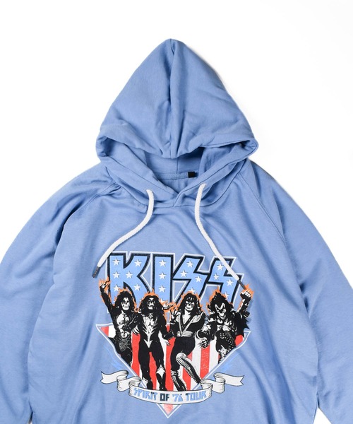 ROCK-OFF(ロックオフ)の「【ROCK-OFF】【AW】KISS AMERICANA HOODIE(パーカー・メンズ・ライトブルー・MEDIUM/LARGE/X-LARGE)」の5枚目の写真
