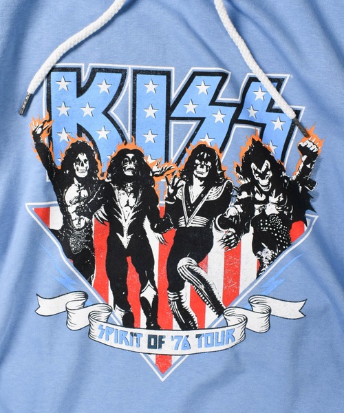 ROCK-OFF(ロックオフ)の「【ROCK-OFF】【AW】KISS AMERICANA HOODIE(パーカー・メンズ・ライトブルー・MEDIUM/LARGE/X-LARGE)」の6枚目の写真