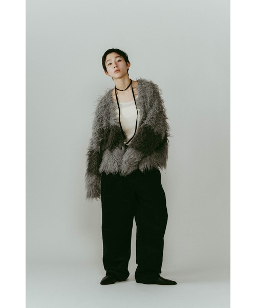 トップス Knuth Marf shaggy cardigan shaggy cardigan/gray,pink | KNUTH MARF
