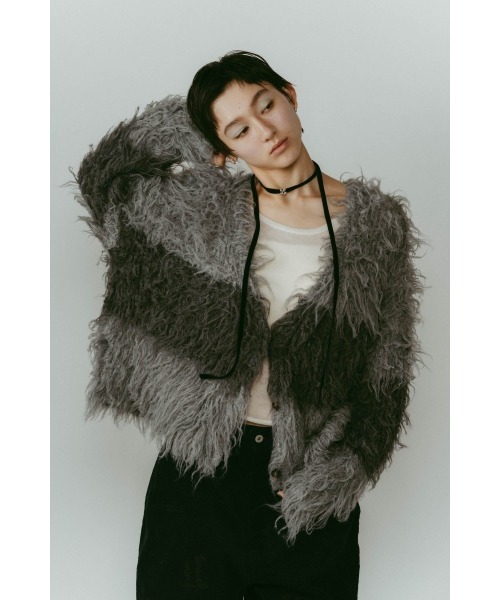 Knuth Marf（クヌースマーフ）の「shaggy cardigan（カーディガン/ボレロ・レディース・ライトベージュ/グレー・FREE）」の21枚目の写真