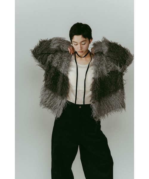 Knuth Marf（クヌースマーフ）の「shaggy cardigan（カーディガン/ボレロ・レディース・ライトベージュ/グレー・FREE）」の22枚目の写真