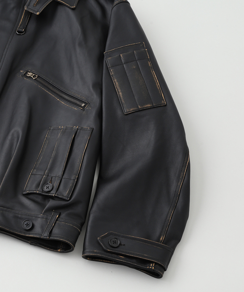 ジャケット・アウター DAIRIKU 25aw Inception Leather MK3Jacket DAIRIKU(ダイリク)