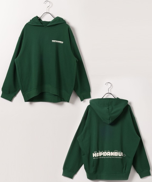 GLOBAL WORK（グローバルワーク）の「はぴだんぶい＊グラフィックパーカー/AND YUA ANY/595513（パーカー・キッズ・オフホワイト/カーキ・MEDIUM/SMALL）」の8枚目の写真