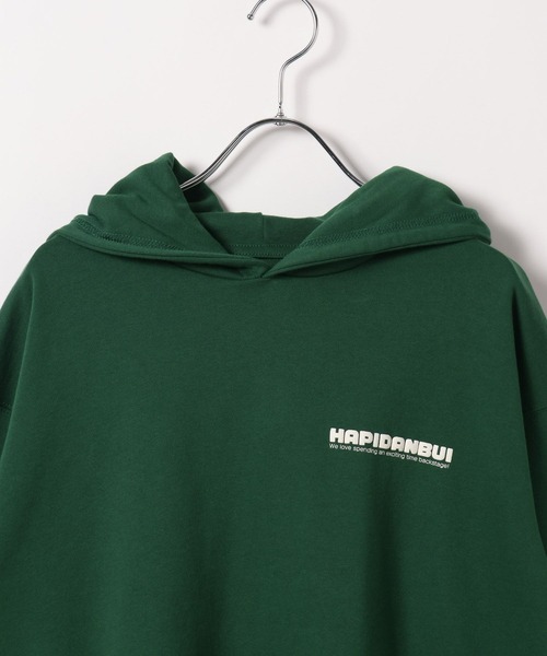 GLOBAL WORK（グローバルワーク）の「はぴだんぶい＊グラフィックパーカー/AND YUA ANY/595513（パーカー・キッズ・オフホワイト/カーキ・MEDIUM/SMALL）」の9枚目の写真