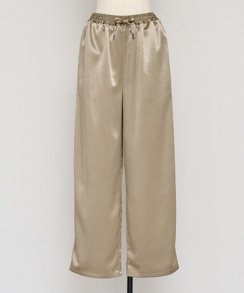 ENC（エンク）の「satin easy pants / サテンイージーパンツ（その他パンツ・レディース・ベージュ系その他/ブラック・FREE）」の21枚目の写真