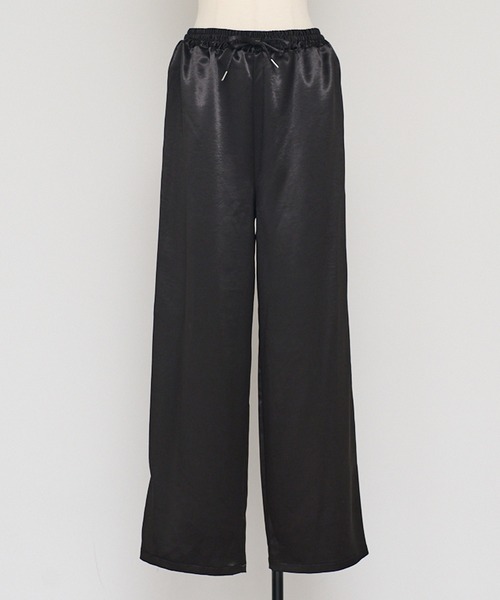 ENC（エンク）の「satin easy pants / サテンイージーパンツ（その他パンツ・レディース・ベージュ系その他/ブラック・FREE）」の20枚目の写真