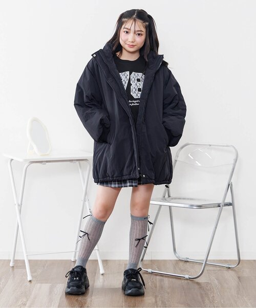 algy（アルジー）の「【あったか】モンスターコート（ダウンジャケット/コート・キッズ・ブラック/アイボリー・XX-SMALL/X-SMALL/SMALL/MEDIUM）」の20枚目の写真