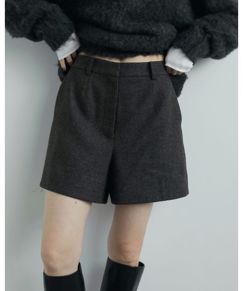 anuke Herringbone Short Pants ベージュ36 ànuke online store