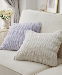 COCOPLATZ interior（ココプラッツインテリア）の「くしゅくしゅラビットファー調クッションカバー│45×45cm【フルーエ/大人可愛い】（クッション/クッションカバー・キッズ）」