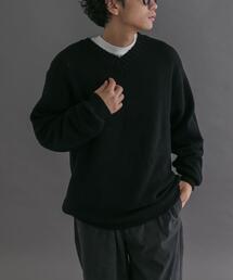 FORK&SPOON | FORK&SPOON　コットンウールVネックニット(ニット/セーター)