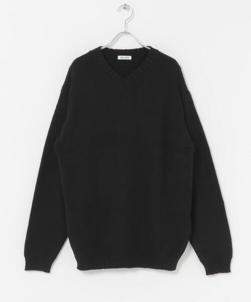 FORK&SPOON（フォークアンドスプーン）の「FORK&SPOON　コットンウールVネックニット（ニット/セーター・メンズ・ブラック/グレー系その他・4/5）」の9枚目の写真