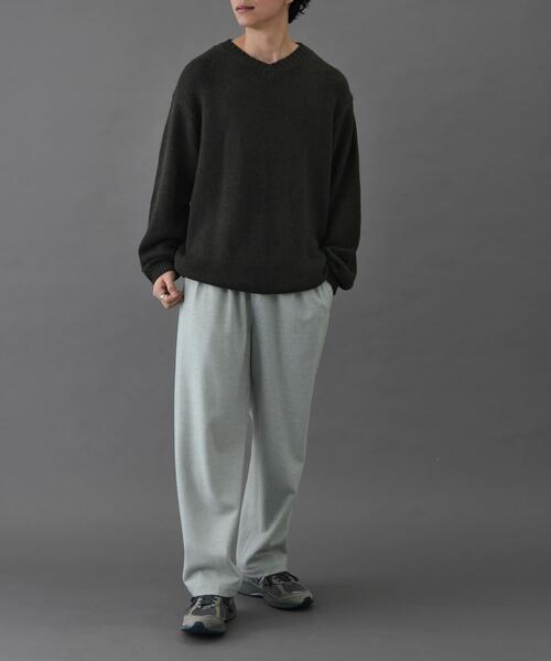 FORK&SPOON（フォークアンドスプーン）の「FORK&SPOON　コットンウールVネックニット（ニット/セーター・メンズ・ブラック/グレー系その他・4/5）」の16枚目の写真