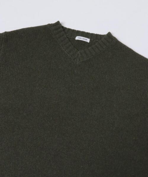 FORK&SPOON（フォークアンドスプーン）の「FORK&SPOON　コットンウールVネックニット（ニット/セーター・メンズ・ブラック/グレー系その他・4/5）」の18枚目の写真