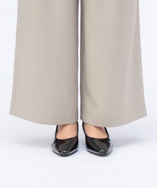 BEAMS HEART(ビームスハート)の「【セレモニー・ハレの日】アジャスト ワイドパンツ(セットアップ対応)(スラックス・レディース・グレー/ブラウン系その他2/ブラック・FREE)」の19枚目の写真