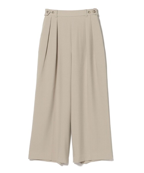 BEAMS HEART(ビームスハート)の「【セレモニー・ハレの日】アジャスト ワイドパンツ(セットアップ対応)(スラックス・レディース・グレー/ブラウン系その他2/ブラック・FREE)」の8枚目の写真