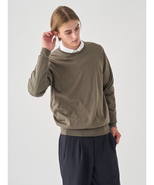 クルーネック長袖ニットプルオーバー（ニット/セーター）｜JOHN