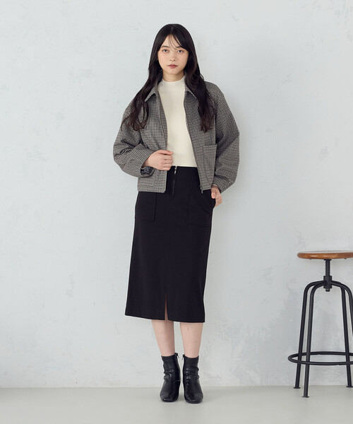 COMME CA ISM（コムサイズム）の「フラノ調ジャージータイトスカート（スカート・レディース・ライトグレー/ベージュ/ブラック・X-LARGE/LARGE/MEDIUM/SMALL/X-SMALL）」の13枚目の写真