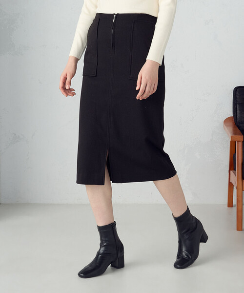 COMME CA ISM（コムサイズム）の「フラノ調ジャージータイトスカート（スカート・レディース・ライトグレー/ベージュ/ブラック・X-LARGE/LARGE/MEDIUM/SMALL/X-SMALL）」の14枚目の写真