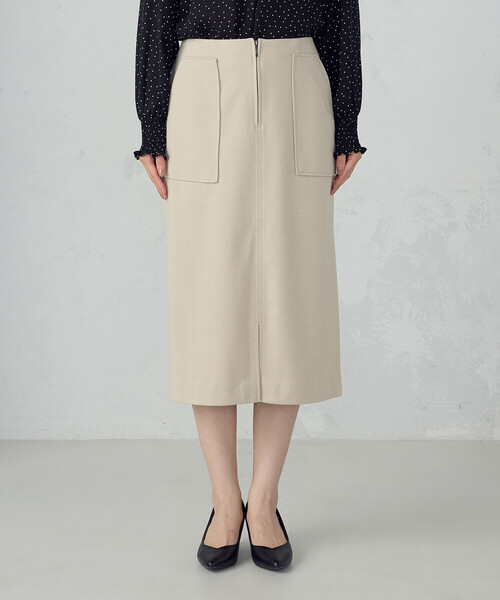 COMME CA ISM（コムサイズム）の「フラノ調ジャージータイトスカート（スカート・レディース・ライトグレー/ベージュ/ブラック・X-LARGE/LARGE/MEDIUM/SMALL/X-SMALL）」の16枚目の写真