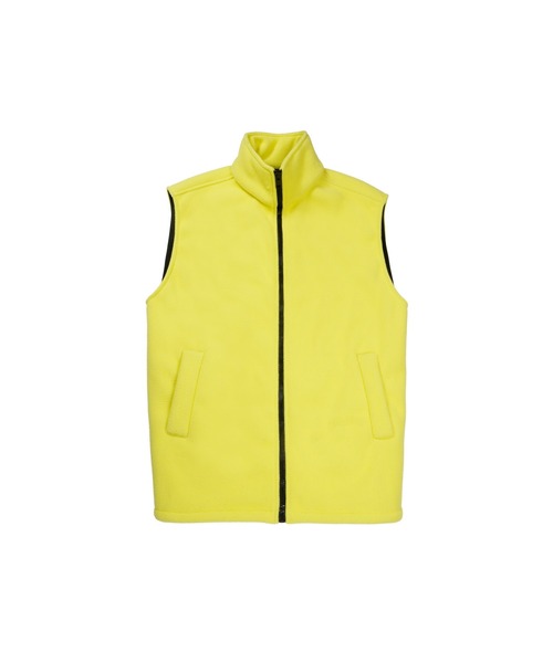 MSGM(エムエスジーエム)の「ハイネック テディフリースベスト(ブルゾン・レディース・ライトイエロー・38)」の1枚目の写真