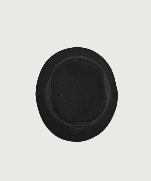 KIJIMA TAKAYUKI(キジマ タカユキ)の「【KIJIMA TAKAYUKI/キジマタカユキ】MELTON BUCKET HAT(ハット・メンズ・ブラック/ブラウン・2/3)」の3枚目の写真