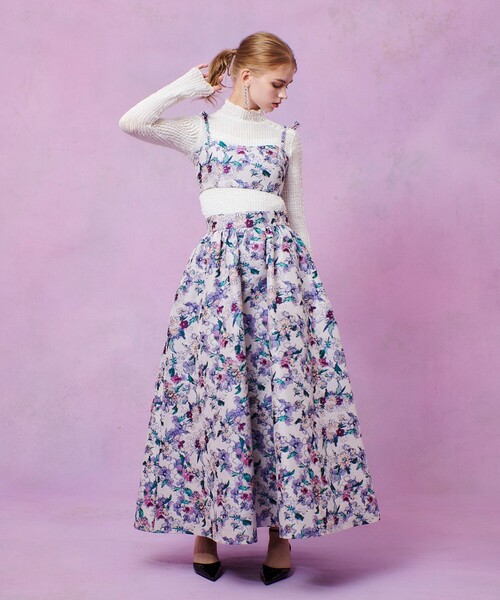 LOULOU WILLOUGHBY】LIMONTAフラワーJQビスチェ（シャツ