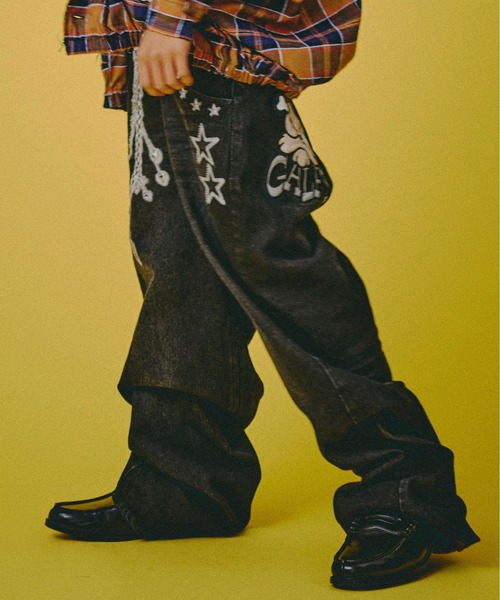 GALFY（ガルフィー）の「GALFY-ジャラジャラギャル男デニム（デニムパンツ・メンズ・インディゴブルー/ブラウン/ブラック・L/XL）」の8枚目の写真