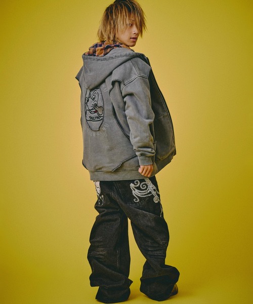 GALFY（ガルフィー）の「GALFY-ジャラジャラギャル男デニム（デニムパンツ・メンズ・インディゴブルー/ブラウン/ブラック・L/XL）」の16枚目の写真