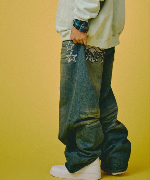 GALFY（ガルフィー）の「GALFY-ジャラジャラギャル男デニム（デニムパンツ・メンズ・インディゴブルー/ブラウン/ブラック・L/XL）」の17枚目の写真